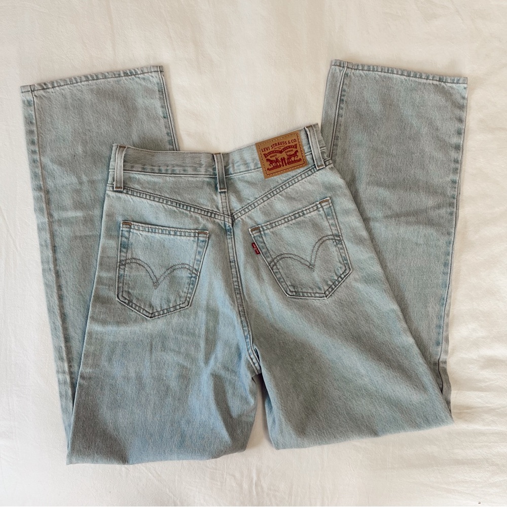Levi's Light Blue Straight Leg Women's Jeans - Picture 8 of 10